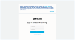 Desktop Screenshot of lms.emtrain.com