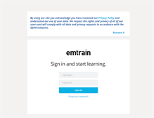 Tablet Screenshot of lms.emtrain.com